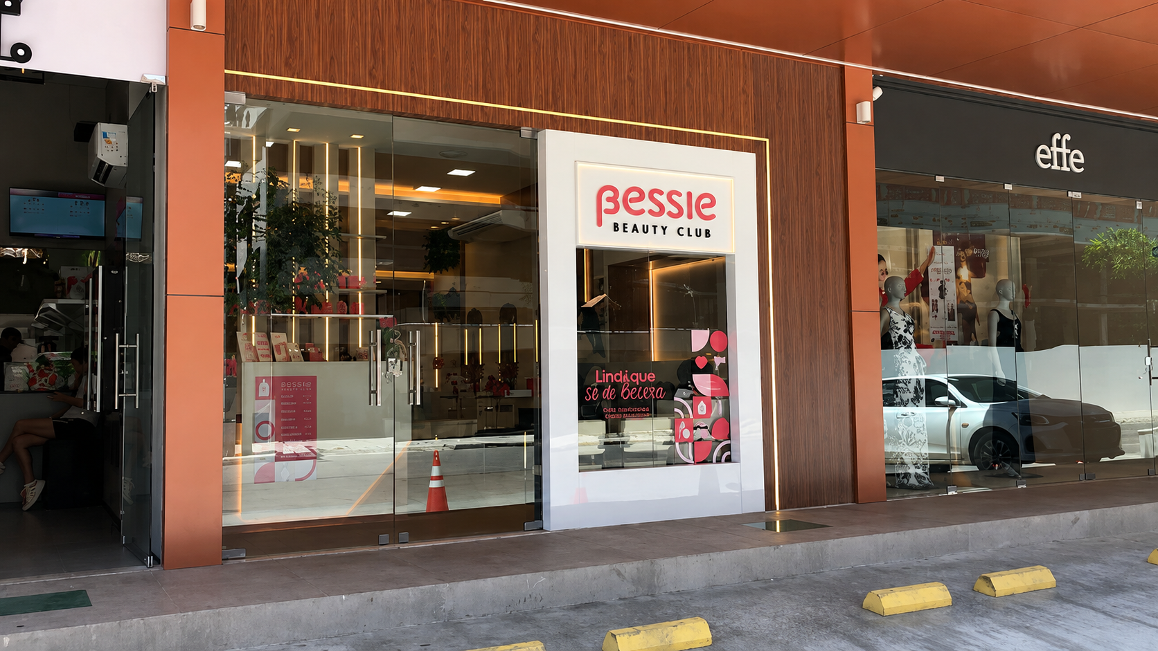 Fachada da Bessie Beauty Club
